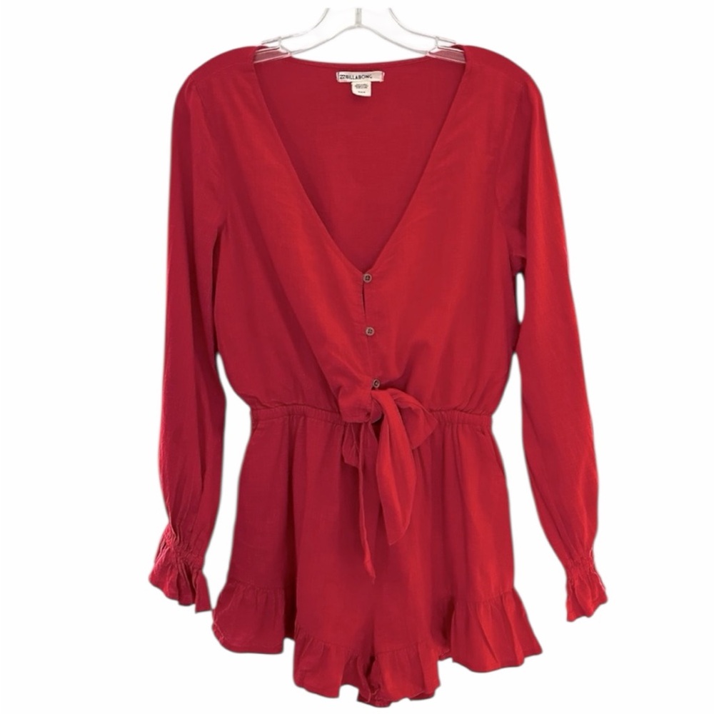 Billabong Women’s Long Sleeve Romper - Size Medium - Worn 1 Time - PTP 19”
